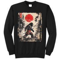 Samurai Bigfoot Japanese Vintage Graphic Ukiyo E Art Sweatshirt