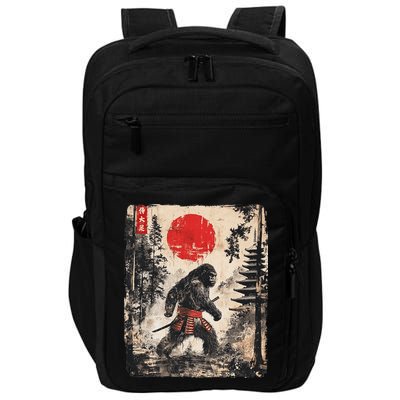 Samurai Bigfoot Japanese Vintage Graphic Ukiyo E Art Impact Tech Backpack