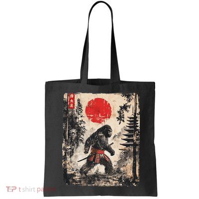 Samurai Bigfoot Japanese Vintage Graphic Ukiyo E Art Bag