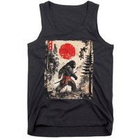 Samurai Bigfoot Japanese Vintage Graphic Ukiyo E Art Tank Top