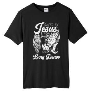 Saved By Jesus And A Lung Donor Lung Recipient Tall Fusion ChromaSoft Performance T-Shirt