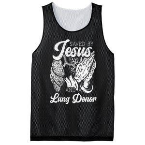 Saved By Jesus And A Lung Donor Lung Recipient Mesh Reversible Basketball Jersey Tank