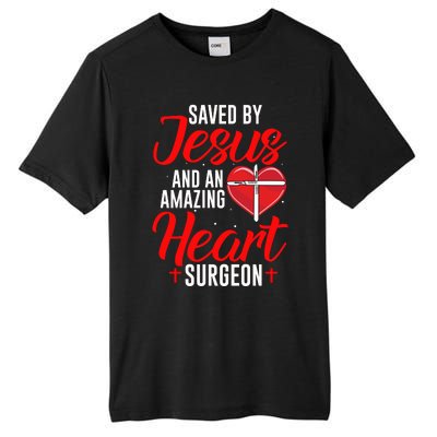 Saved By Jesus Open Heart Surgery Bypass Surgery Survivor Cool Gift Tall Fusion ChromaSoft Performance T-Shirt