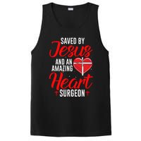 Saved By Jesus Open Heart Surgery Bypass Surgery Survivor Cool Gift PosiCharge Competitor Tank