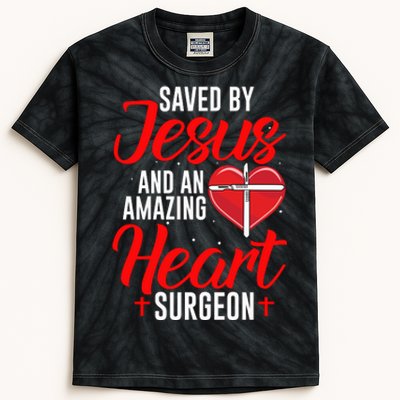 Saved By Jesus Open Heart Surgery Bypass Surgery Survivor Cool Gift Kids Tie-Dye T-Shirt