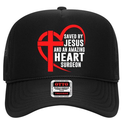 Saved By Jesus And An Amazing Heart Surgeon Christian Faith Trucker Hat