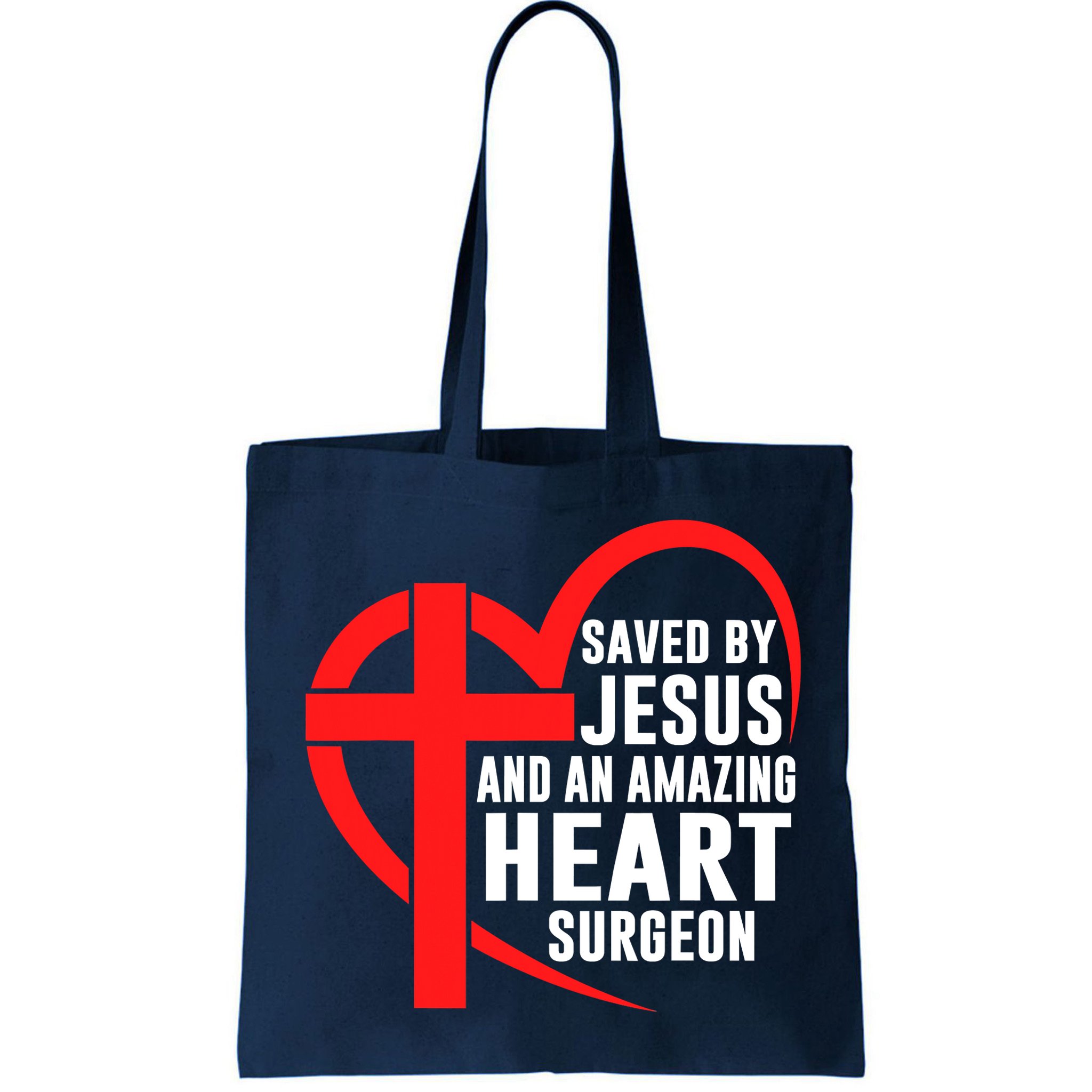 Saved By Jesus And An Amazing Heart Surgeon Christian Faith Bag