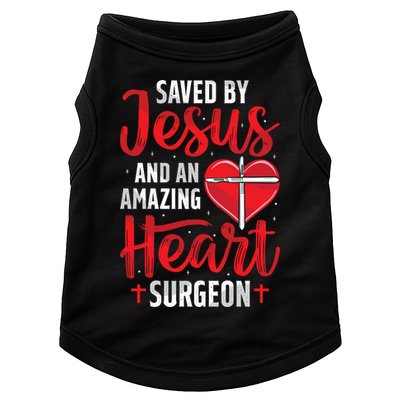 Saved By Jesus Open Heart Surgery Bypass Surgery Survivor Cool Gift Doggie Tank