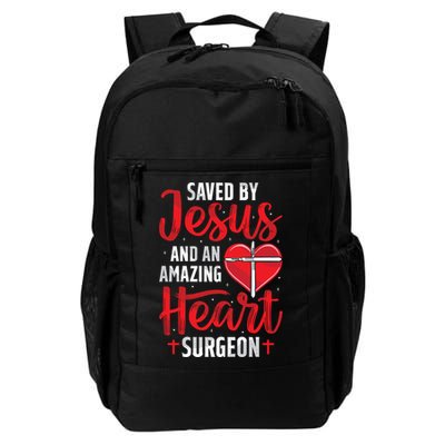 Saved By Jesus Open Heart Surgery Bypass Surgery Survivor Cool Gift Backpack