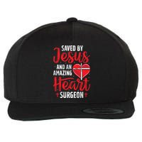 Saved By Jesus Open Heart Surgery Bypass Surgery Survivor Cool Gift Wool Snapback Cap