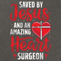 Saved By Jesus Open Heart Surgery Bypass Surgery Survivor Cool Gift Cotton Canvas Backpack