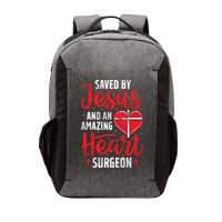 Saved By Jesus Open Heart Surgery Bypass Surgery Survivor Cool Gift Vector Backpack