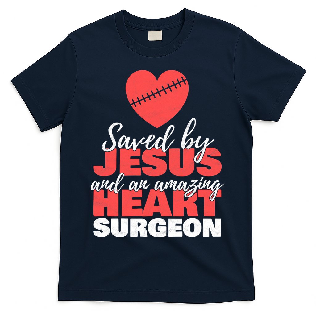 Saved By Jesus Heart Surgeon Surgery Survivor T-Shirt