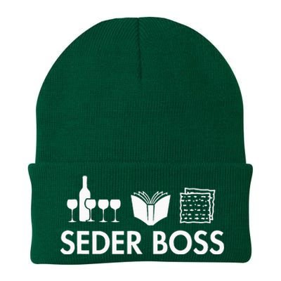 Seder Boss Jewish Funny Passover Leader Matzah Matzo Knit Cap Winter Beanie