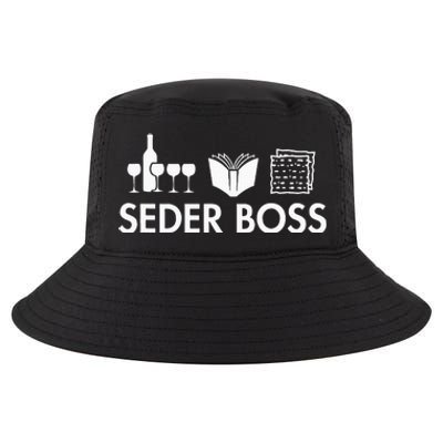 Seder Boss Jewish Funny Passover Leader Matzah Matzo Cool Comfort Performance Bucket Hat