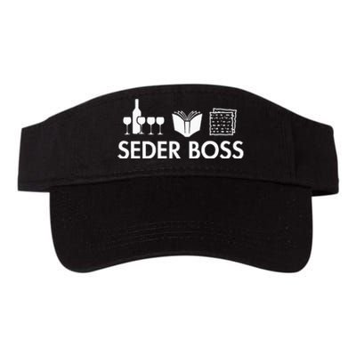 Seder Boss Jewish Funny Passover Leader Matzah Matzo Valucap Bio-Washed Visor