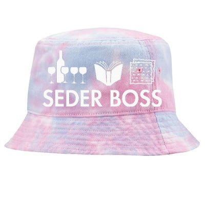 Seder Boss Jewish Funny Passover Leader Matzah Matzo Tie-Dyed Bucket Hat