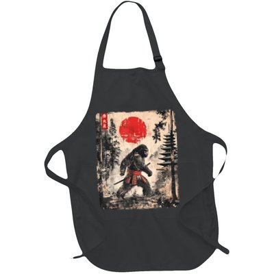 Samurai Bigfoot Japanese Vintage Graphic Apron