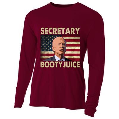 Secretary Booty Juice Funny Anti Biden Cooling Performance Long Sleeve Crew