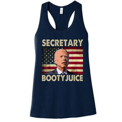 Secretary Booty Juice Funny Anti Biden Women's Racerback Tank