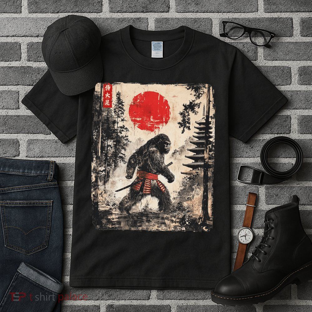 Samurai Bigfoot Japanese Vintage Graphic Tall T-Shirt