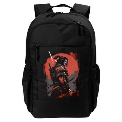 Samurai Bushido Japan Warrior Japanese Retro Graphic Art Daily Commute Backpack