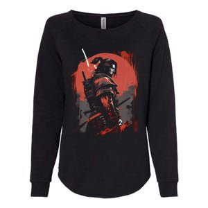 Samurai Bushido Japan Warrior Japanese Retro Graphic Art Womens California Wash Sweatshirt