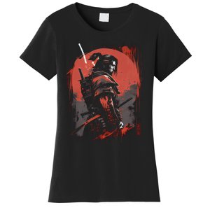 Samurai Bushido Japan Warrior Japanese Retro Graphic Art Women's T-Shirt