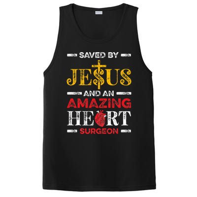 Saved By Jesus And An Amazing Heart Surgeon Heart Disease PosiCharge Competitor Tank