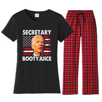 Secretary Booty Juice Funny Anti Biden Women's Flannel Pajama Set