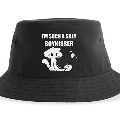 Silly Boy Kisser Meme Femboy Pride Lgbtq Sustainable Bucket Hat
