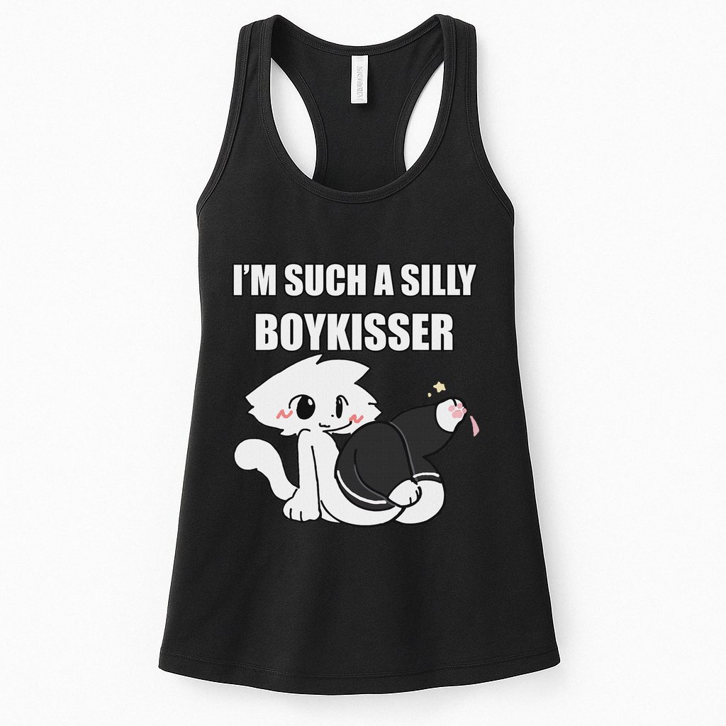 Silly Boy Kisser Meme Femboy Pride Lgbtq Womens Tank Top