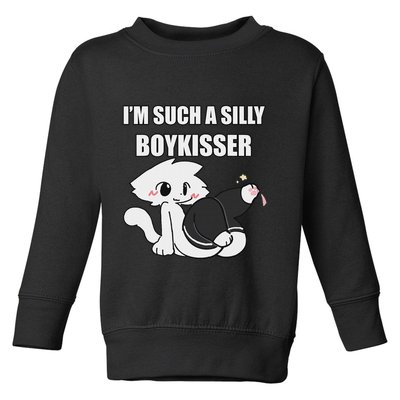 Silly Boy Kisser Meme Femboy Pride Lgbtq Toddler Sweatshirt