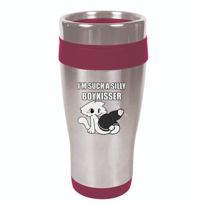 Silly Boy Kisser Meme Femboy Pride Lgbtq 16oz Travel Tumbler