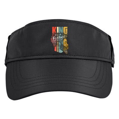 Strong Black King African American Natural Afro Adult Drive Performance Visor