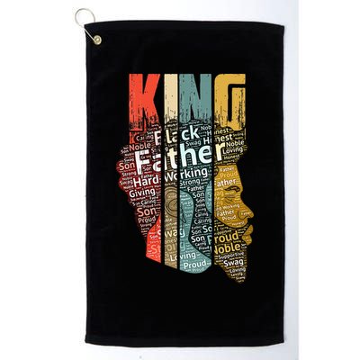 Strong Black King African American Natural Afro Golf Towel
