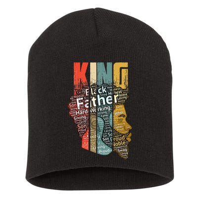 Strong Black King African American Natural Afro Short Acrylic Beanie