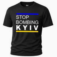 Stop Bombing Kyiv Support Ukraine Cooling Performance Crew T-Shirt