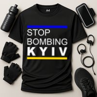 Stop Bombing Kyiv Support Ukraine Cooling Performance Crew T-Shirt