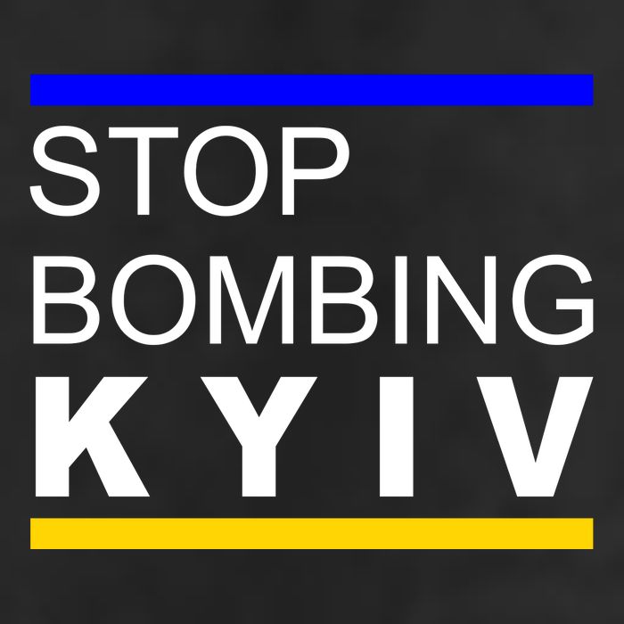 Stop Bombing Kyiv Support Ukraine Adult Drive Performance Visor