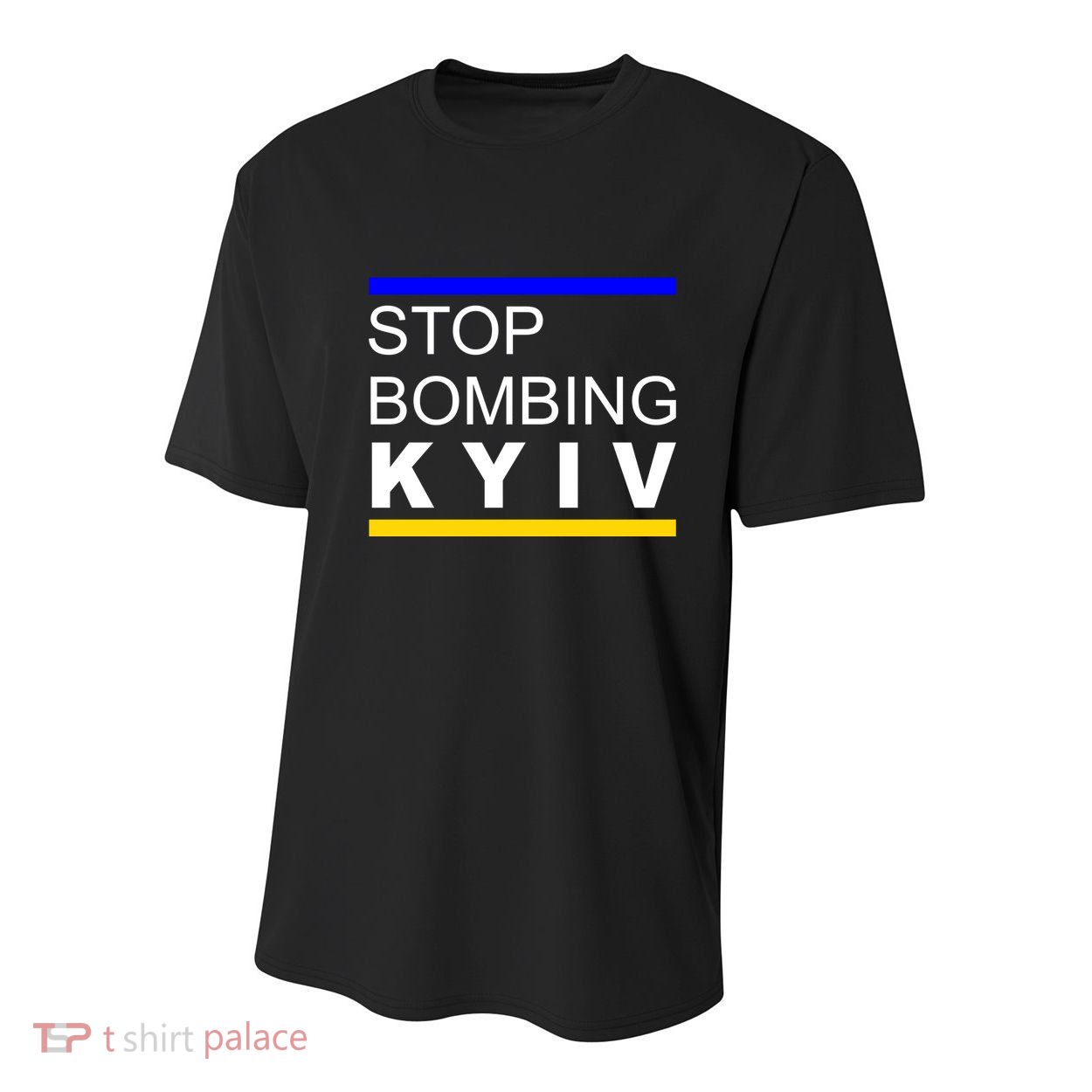 Stop Bombing Kyiv Support Ukraine Youth Performance Sprint T-Shirt