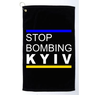 Stop Bombing Kyiv Support Ukraine Golf Towel