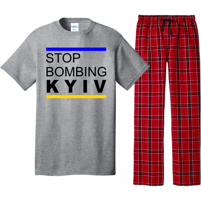 Stop Bombing Kyiv Support Ukraine Pajama Set