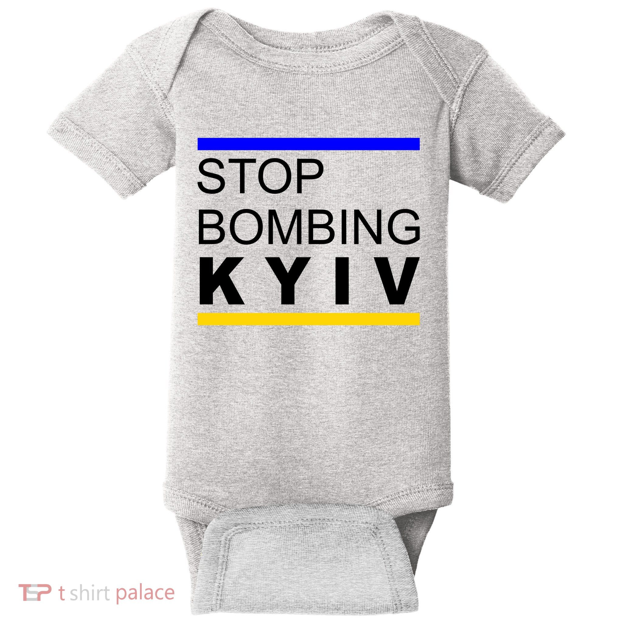 Stop Bombing Kyiv Support Ukraine Baby Bodysuit