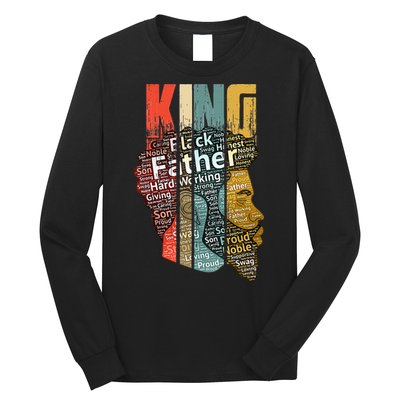 Strong Black King African American Natural Afro Long Sleeve Shirt