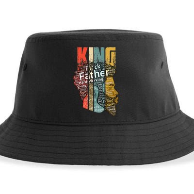 Strong Black King African American Natural Afro Sustainable Bucket Hat