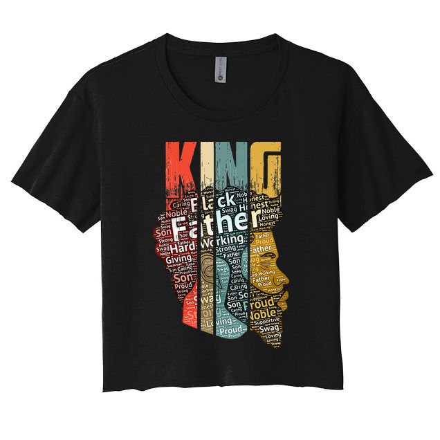 Strong Black King African American Natural Afro Crop Top