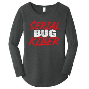 Serial Bug Killer Exterminator Pest Control Technician Women's Perfect Tri Tunic Long Sleeve Shirt