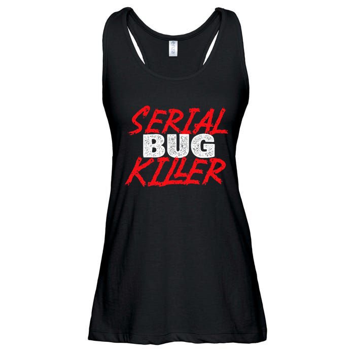 Serial Bug Killer Exterminator Pest Control Technician Ladies Essential Flowy Tank