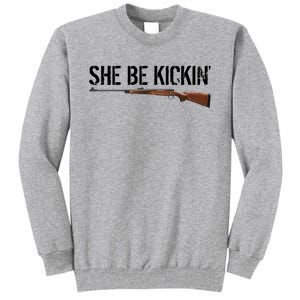 She Be Kickin Guns Saying Cool Hot Women Lady Tall Sweatshirt